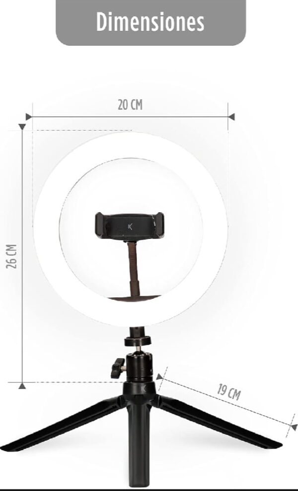 KSix 20 cm Ring Studio Light - Image 4